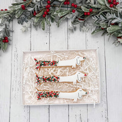 Dachshund through the snow