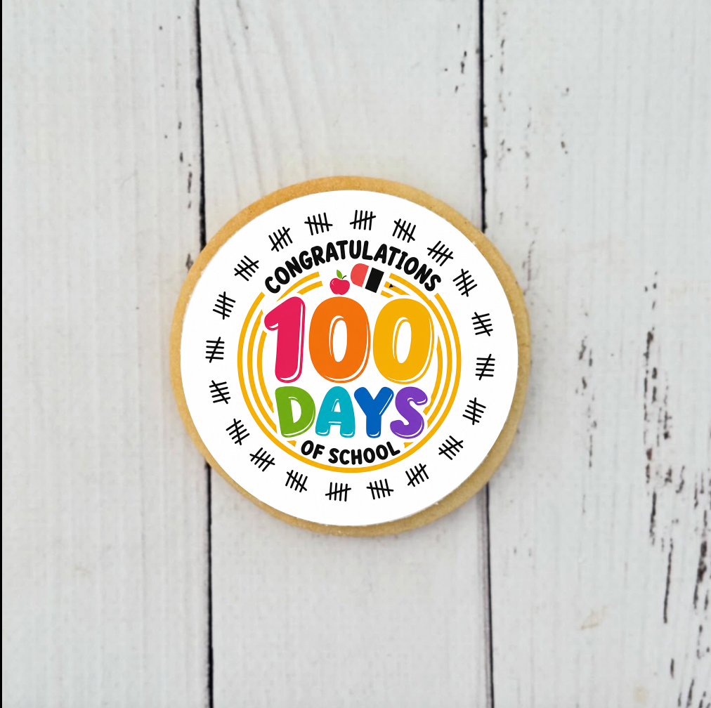 100 Days of School Cookie