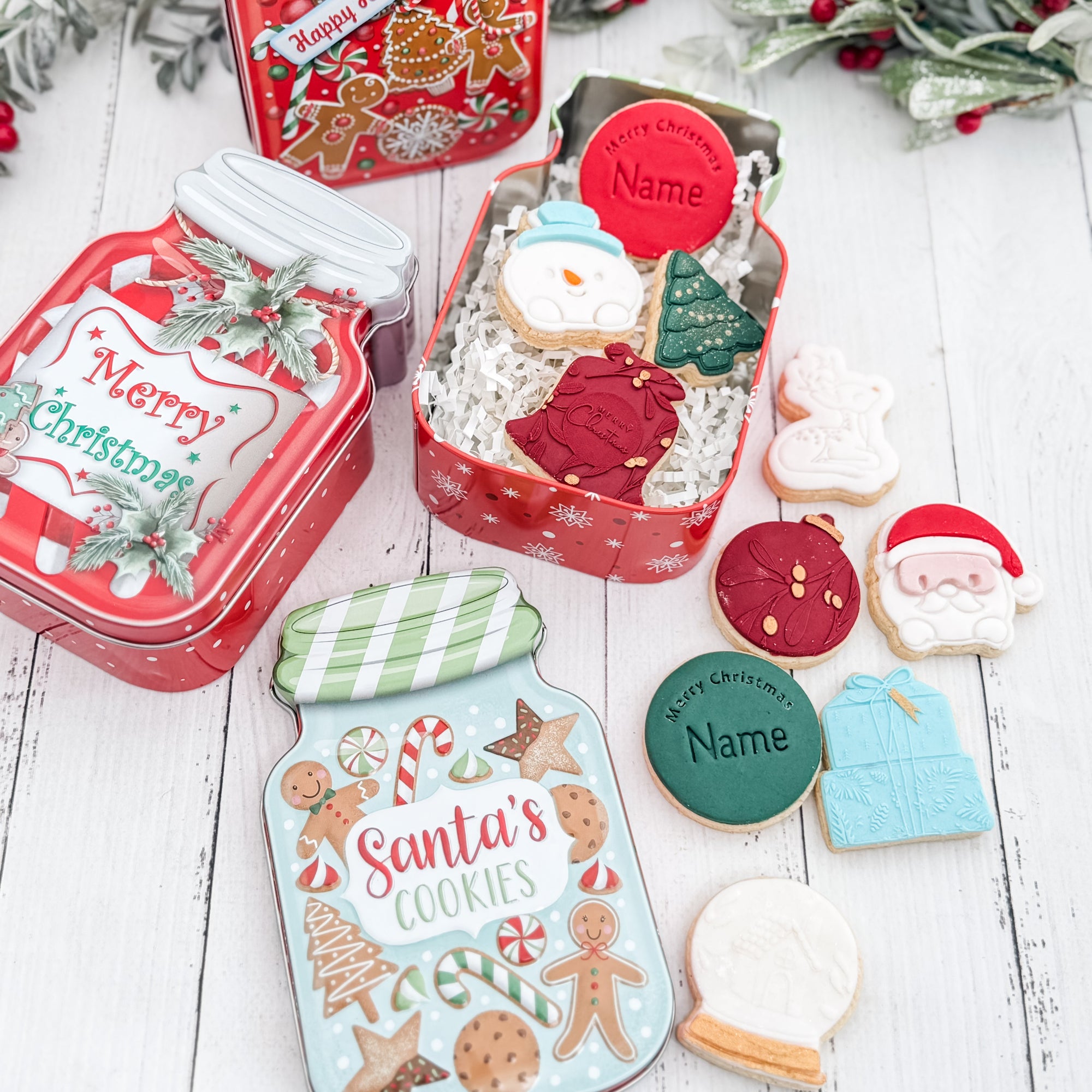 Tin of Mini Christmas Cookies