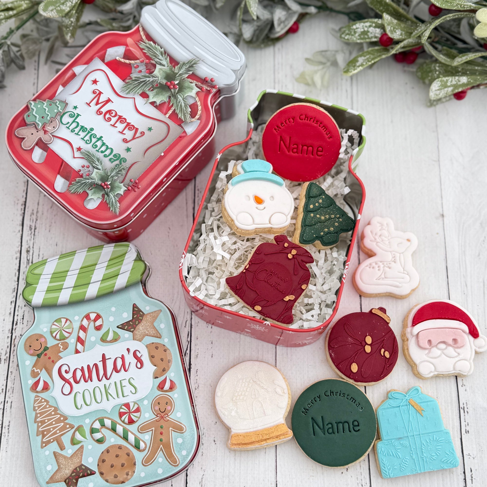 Tin of Mini Christmas Cookies