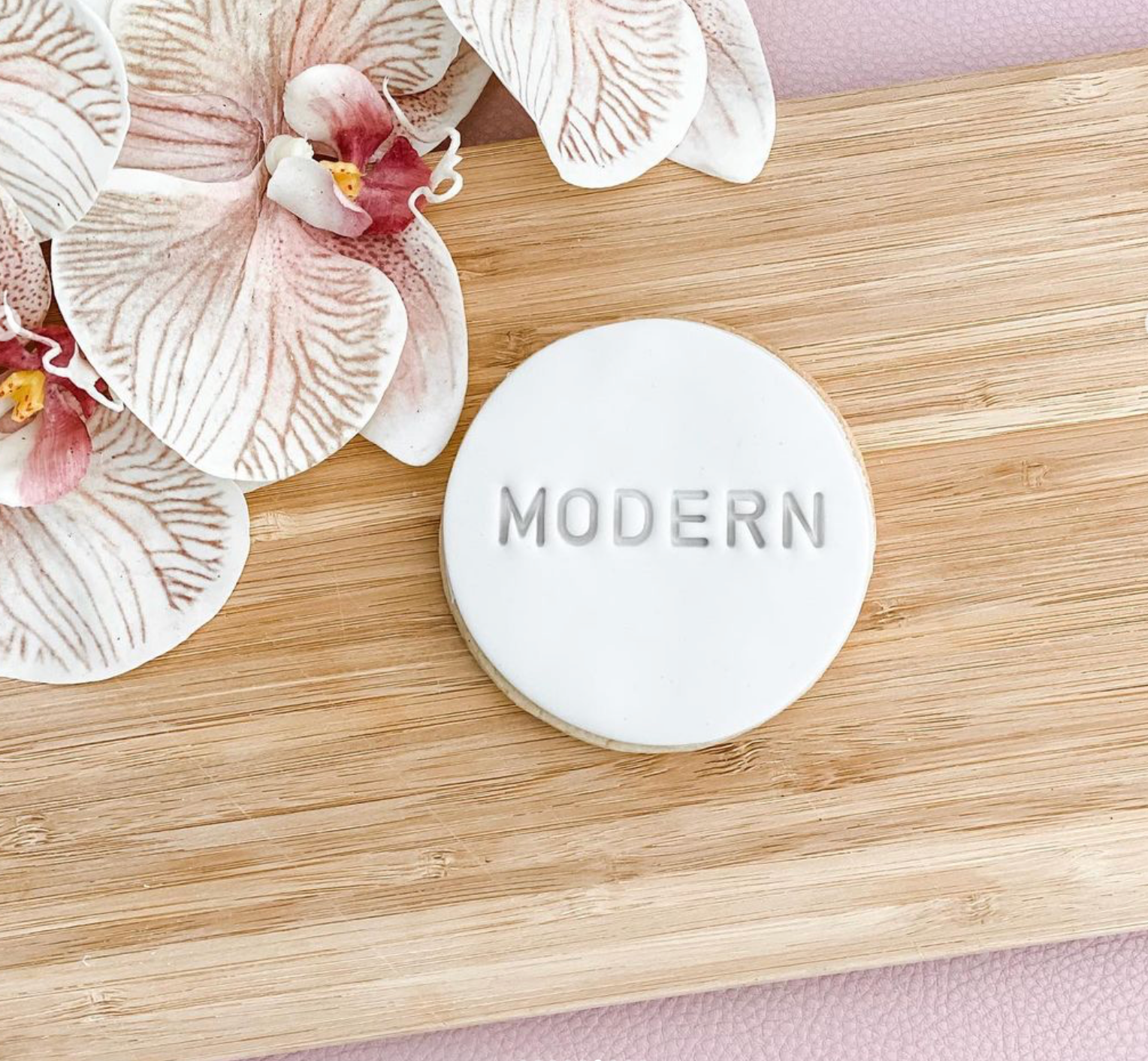 modern font sugar cookie