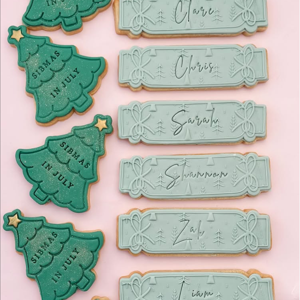 Custom Individual Name + Number Cookie