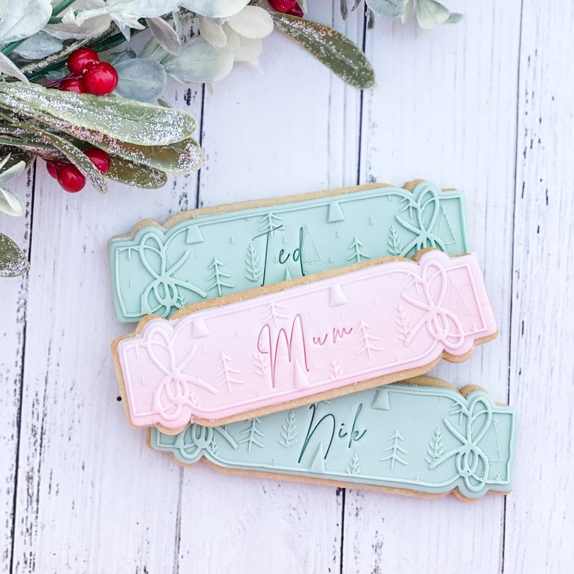 Custom Individual Name + Number Cookie